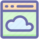 analysis, business, cloud, computing, office, service, work icon