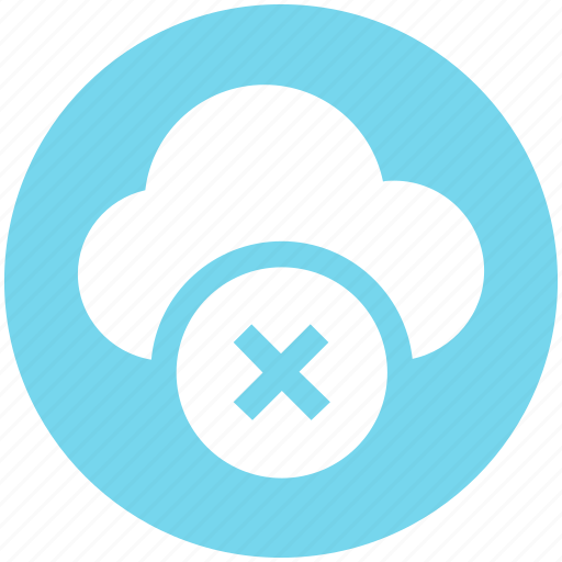 .svg, cloud, cloud computing, cloud sign, error, rejected, sign icon icon - Download on Iconfinder
