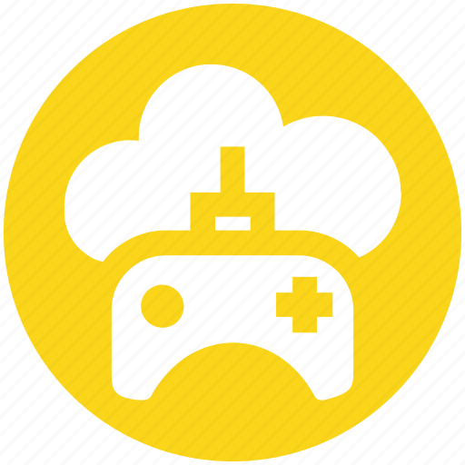 .svg, cloud and gamepad, cloud game, cloud with game control, cloud with gamepad, cloud with joystick, joypad icon - Download on Iconfinder
