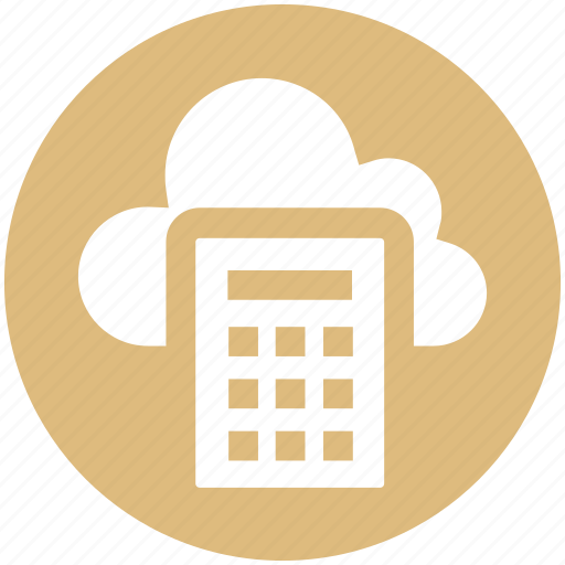 .svg, calculation, calculator, cloud, cloud calculator, cloud computing, network icon - Download on Iconfinder