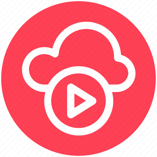 Round icon, cloud music, cloud, play, multimedia, music icon - Download on Iconfinder
