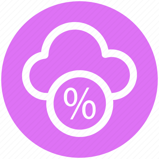 .svg, cloud, cloud computing, networking, percentage, percentage cloud icon - Download on Iconfinder