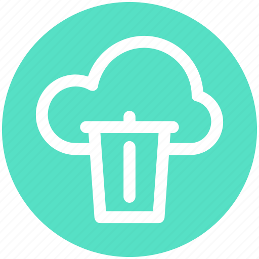 .svg, cloud and dustbin, cloud computing concept, cloud internet recycling, cloud recycle bin, cloud with dustbin icon - Download on Iconfinder