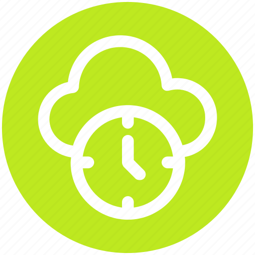 .svg, backup, cloud clock, cloud computing, history, schedule, timer icon - Download on Iconfinder