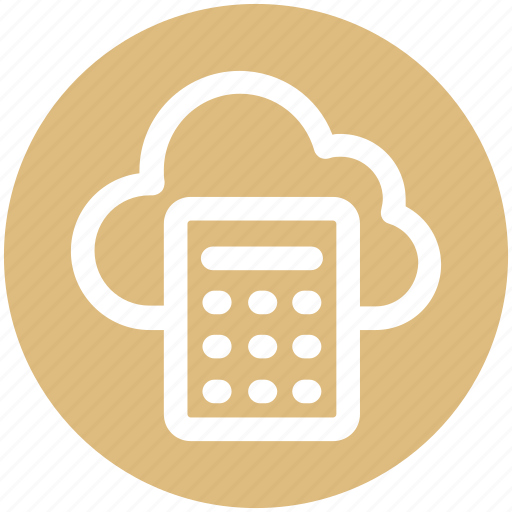 .svg, calculation, calculator, cloud, cloud calculator, cloud computing, network icon - Download on Iconfinder