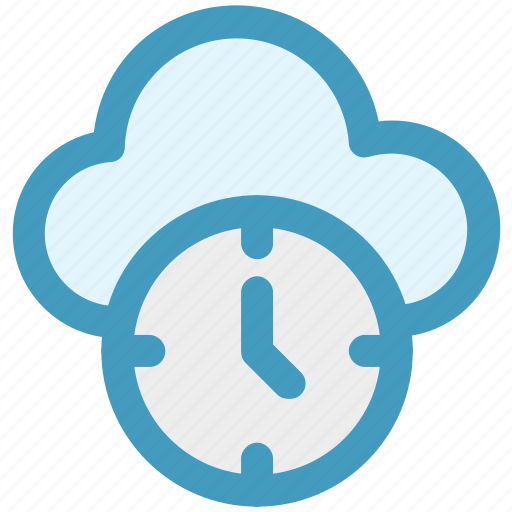 Backup, cloud clock, cloud computing, history, schedule, timer icon - Download on Iconfinder