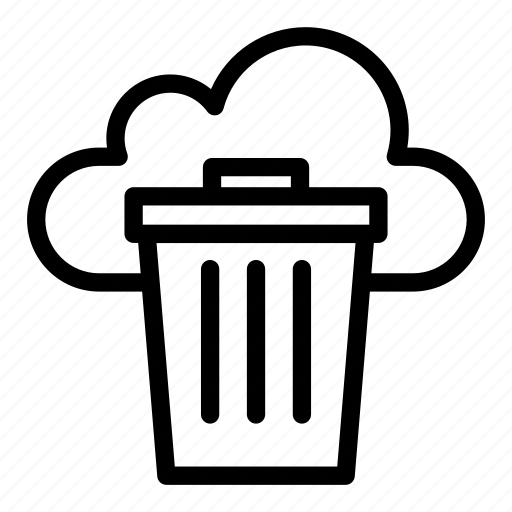 Cloud, delete, server, trash icon - Download on Iconfinder