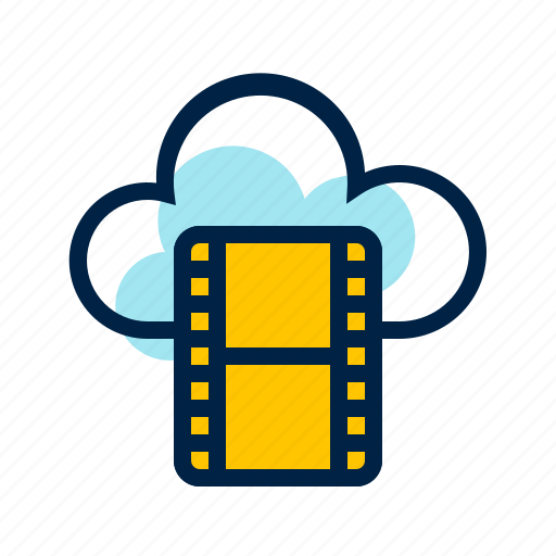 Cloud, cloud computing, computing, movie icon - Download on Iconfinder