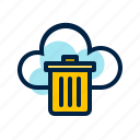bin, cloud, cloud computing, computing, trash