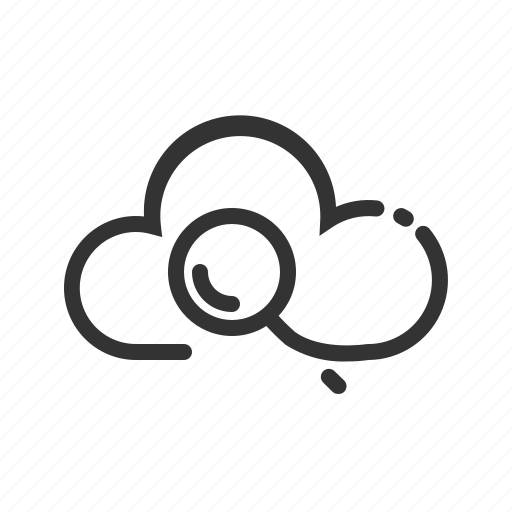 Cloud, cloud computing, computing, search icon - Download on Iconfinder
