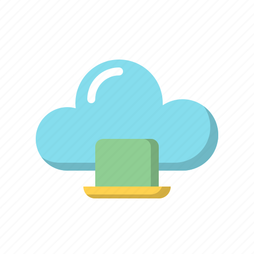 Cloud, cloud computing, computing, laptop, notebook icon - Download on Iconfinder