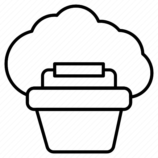 Basket, cart, cloud, trolley icon - Download on Iconfinder