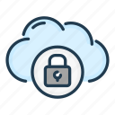 access, cloud, lock, network, password, service
