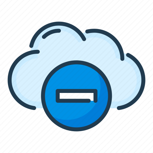 Cloud, delete, minus, network, remove, service, storage icon - Download on Iconfinder
