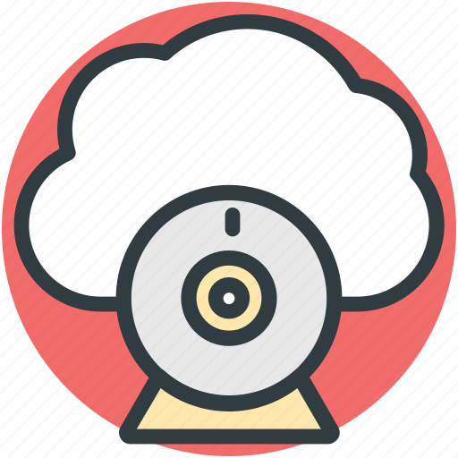 Cloud camera, live chatting, online multimedia, video call, web camera icon - Download on Iconfinder