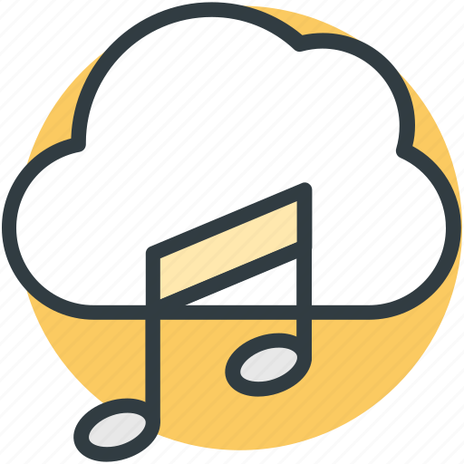 Cloud music, music file, online media, online multimedia, online music icon - Download on Iconfinder
