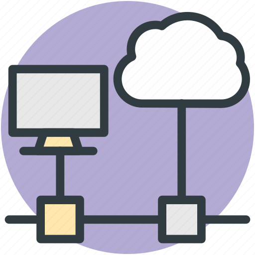 Cloud connectivity, cloud network, internet coverage, monitor, network fidelity icon - Download on Iconfinder