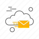 cloud, computing, email, mail, message