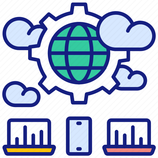 Cloud, sourcing, computer, hosting, connection, crowd icon - Download on Iconfinder
