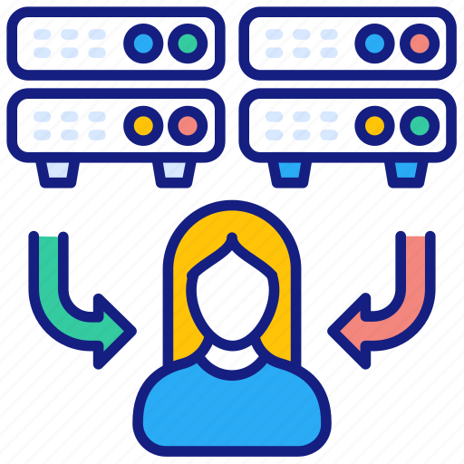 Client, server, user, storage, database, connection icon - Download on Iconfinder
