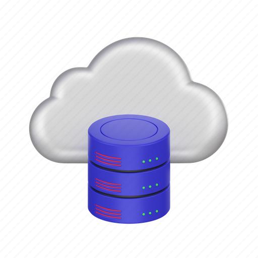 Cloud, database, storage, data 3D illustration - Download on Iconfinder