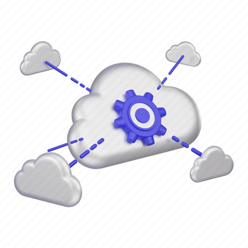 Cloud, edge, computing, network 3D illustration - Download on Iconfinder