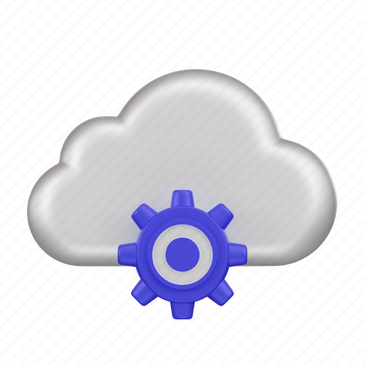 Cloud, operation, cloud computing, setting 3D illustration - Download on Iconfinder