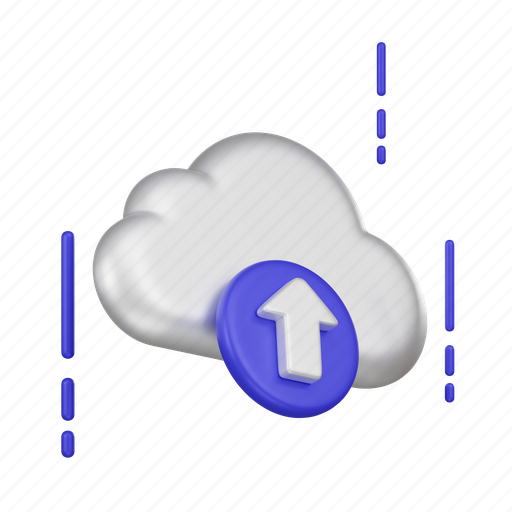 Cloud, upload, data, file, storage 3D illustration - Download on Iconfinder