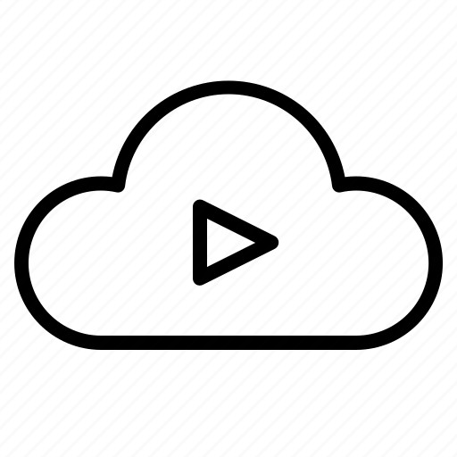 Cloud, film, media, play, video icon - Download on Iconfinder