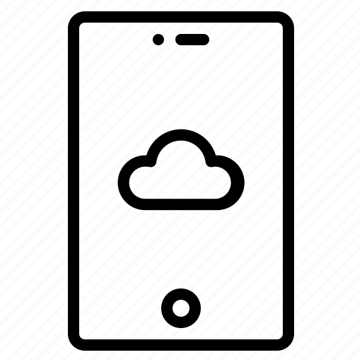 Cloud, computing, mobile, phone, smartphone icon - Download on Iconfinder