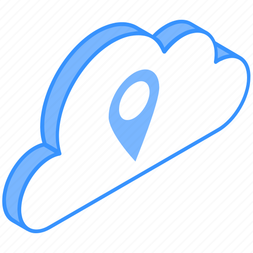 Location storage, cloud pin, cloud location, cloud gps, navigation icon - Download on Iconfinder