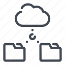 archive, cloud, data, file, folder, service, share