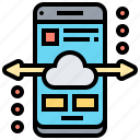 backup, cloud, mobile, smartphone, storage