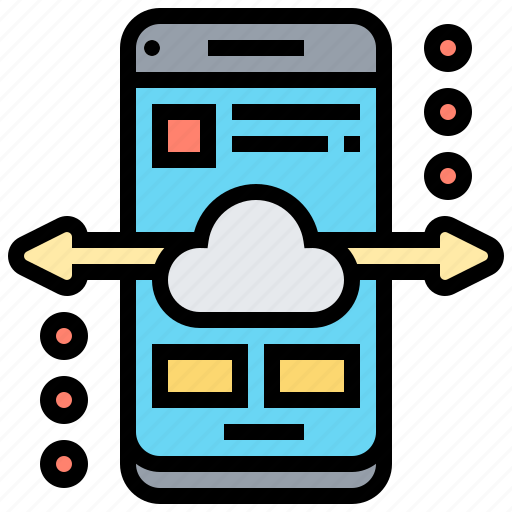Backup, cloud, mobile, smartphone, storage icon - Download on Iconfinder