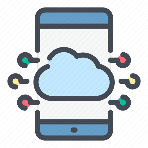 Cloud, service, mobile, phone, online, network, smartphone icon - Download on Iconfinder