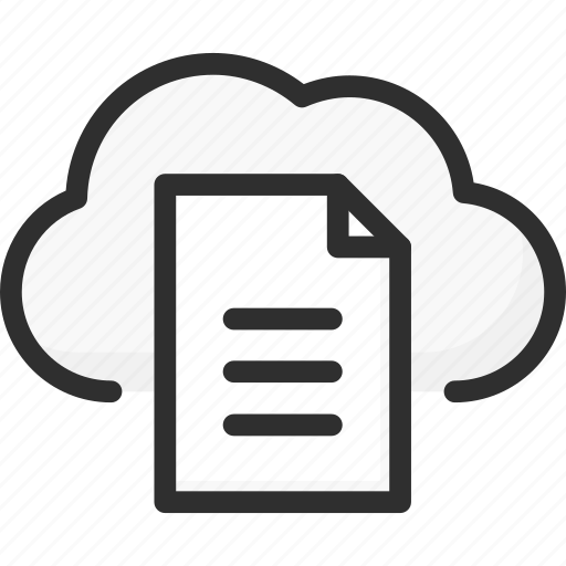 Cloud, doc, document, file, service, storage icon - Download on Iconfinder