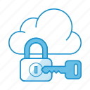 cloud, key, lock, private cloud, protection, secure, service