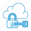 cloud, key, lock, private cloud, protection, secure, service 