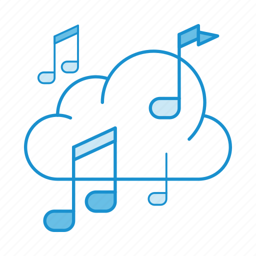 Audio, cloud, music, player, service, sound, storage icon - Download on Iconfinder