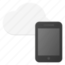 cloud, computing, phone, syncronize