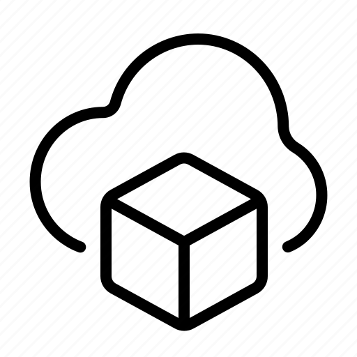 Block, cloud, container, blockchain, storage icon - Download on Iconfinder