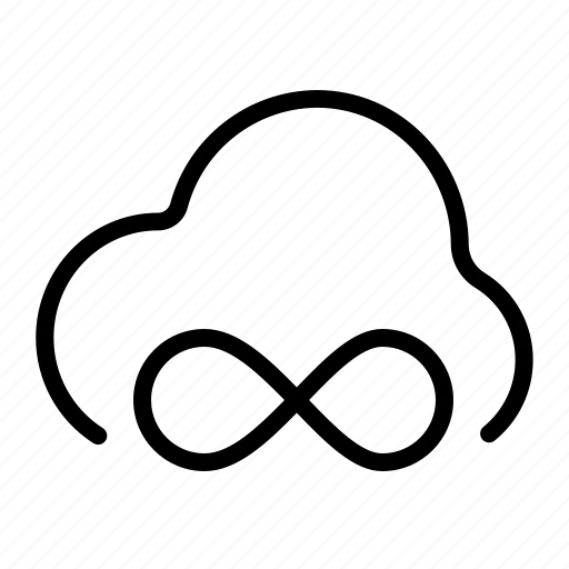 Infinity, cloud, upload, data, storage icon - Download on Iconfinder