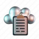 cloud, report, diagnose, clipboard, stationery 