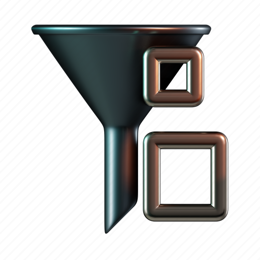 Sort, filter, funnel, order, shape 3D illustration - Download on Iconfinder