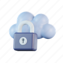 cloud, security, storage, computing, padlock, safety, protection