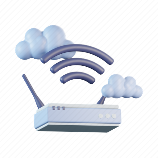 Cloud, wireless, router, wifi, smart, technology, data icon - Download on Iconfinder