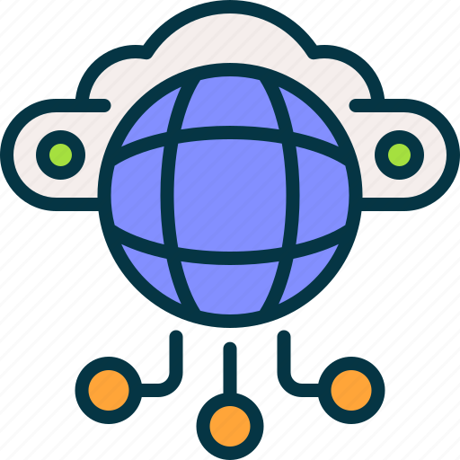 Internet, cloud, globe, network, connection icon - Download on Iconfinder