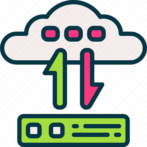 Transfer, cloud, server, database, network icon - Download on Iconfinder