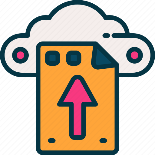 Upload, cloud, file, server, transfer icon - Download on Iconfinder
