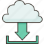 cloud, download, save, data, storage 